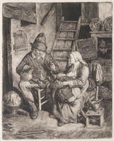 KG 06185
<br/>
Boeren familie in boerderij
<br/>
<em>Dusart, Cornelis (1660-1704)</em>